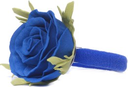 Парфумерія, косметика Резинка для волосся ручної роботи "Синя троянда", маленька - Katya Snezhkova
