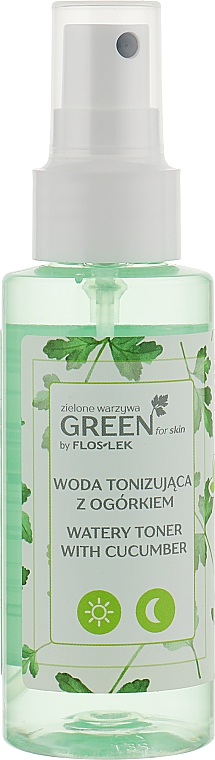 Тонизирующая вода с огурцом - Floslek Green For Skin Watery Toner With Cucumber — фото N1