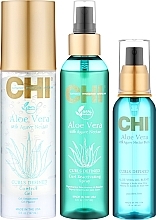 УЦЕНКА Набор - CHI Aloe Vera Waves For Days Kit (h/gel/147ml + spray/177ml + h/oil/89ml) * — фото N2