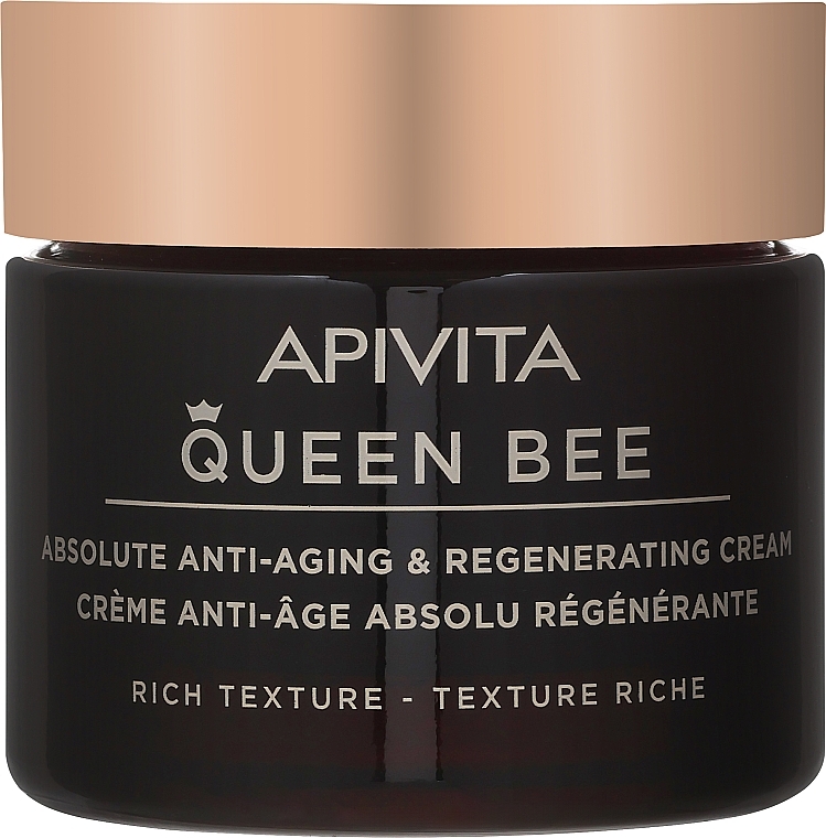 Антивіковий регенерувальний крем для обличчя - Apivita Queen Bee Absolute Anti-Aging & Regenerating Cream Rich Texture — фото N2