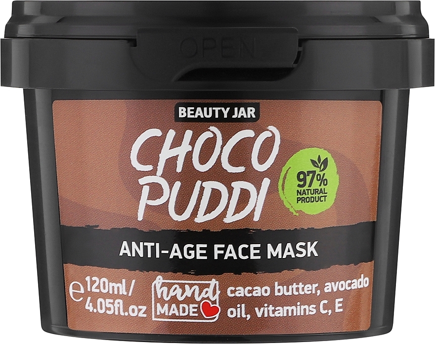 Антивозрастная питательная маска для лица с какао - Beauty Jar Choco Puddi Anti-Age Face Mask