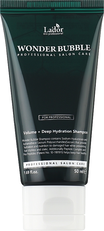 Зволожувальний шампунь для волосся - La'dor Wonder Bubble Shampoo