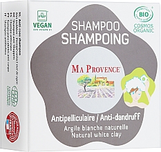 Твердий біошампунь проти лупи "Біла глина" - Ma Provence Shampoo (у коробці) — фото N2