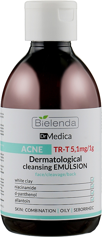 Дерматологічна очищувальна емульсія анти-акне - Bielenda Dr Medica Acne Dermatological Cleansing Emulsion — фото N3