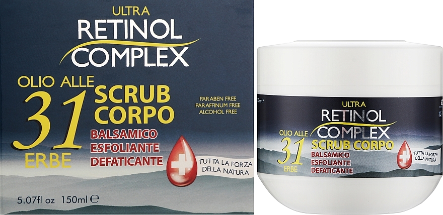 Скраб для тіла з оліями трав - Retinol Complex Body Scrub With 31 Herbal Oil — фото N2