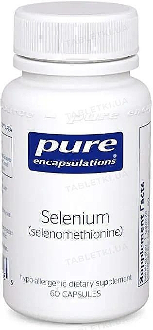 Диетическая добавка "Селен" 200 мкг, капсулы - Pure Encapsulations Selenium (Selenomethionine) — фото N1