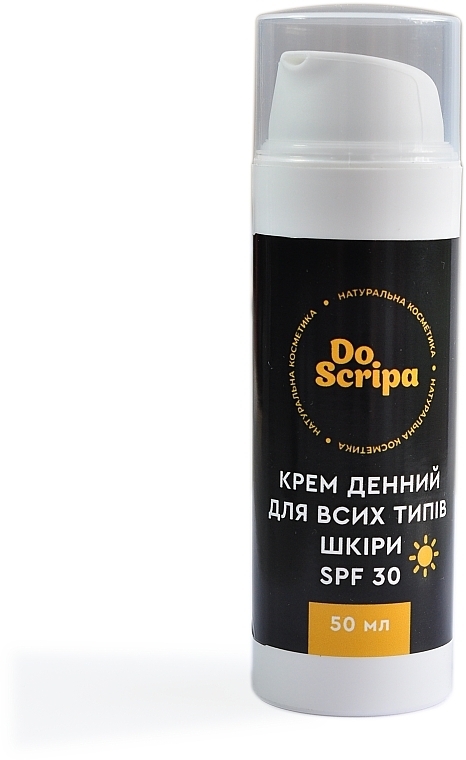 Крем дневной для всех типов кожи лица SPF 30 - Do Scripa