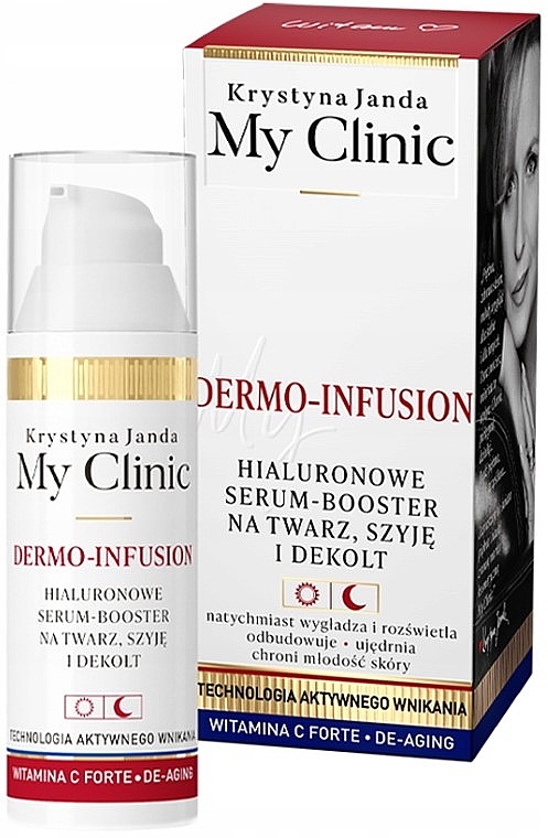 Гіалуронова сироватка-бустер для обличчя, шиї та зони декольте - Janda My Clinic Dermo-Infusion Hyaluronic Serum