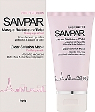 Очищающая маска для жирной и комбинированной кожи - Sampar Clear Solution Mask — фото N2