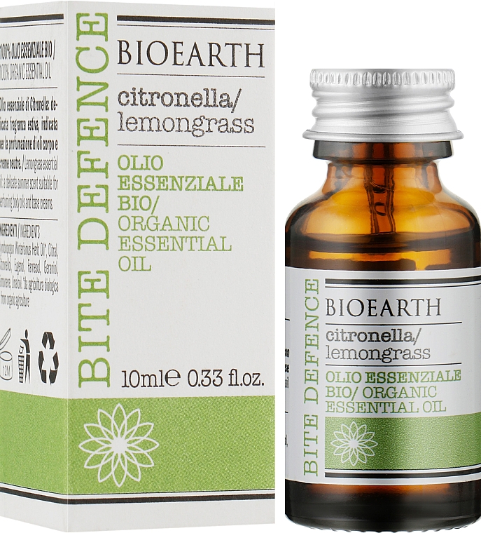 Эфирное масло лемонграсса - Bioearth Organic Essential Oil — фото N2