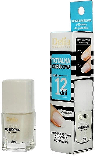 Кондиционер для ногтей "Полное восстановление за 12 дней" - Delia Super Total Restoration Nail Conditioner — фото N1