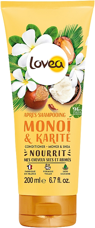 Кондиционер для волос "Монои и масло Ши" - Lovea Conditioner Monoi & Shea 