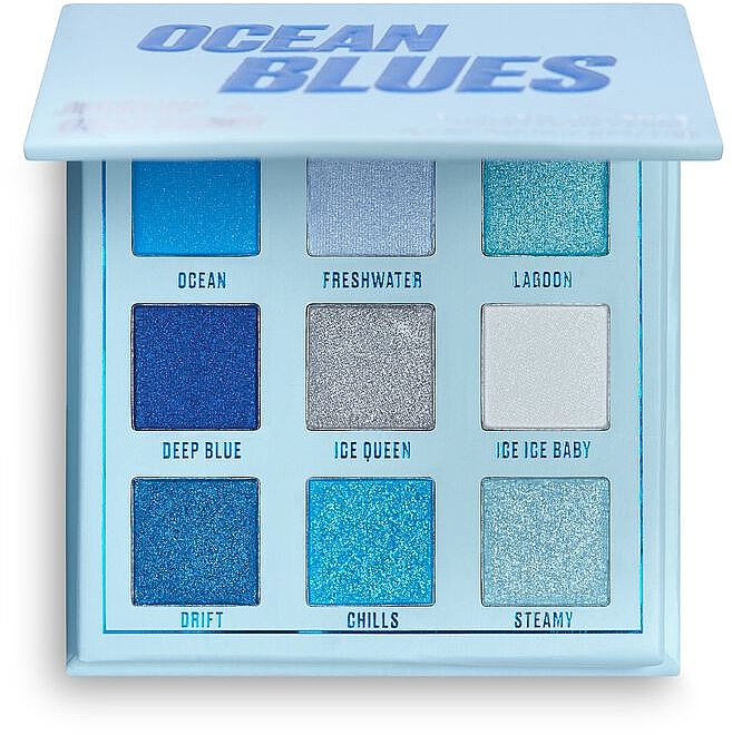 Палетка теней для век - Makeup Obsession Ocean Blues Eyeshadow Palette — фото N1