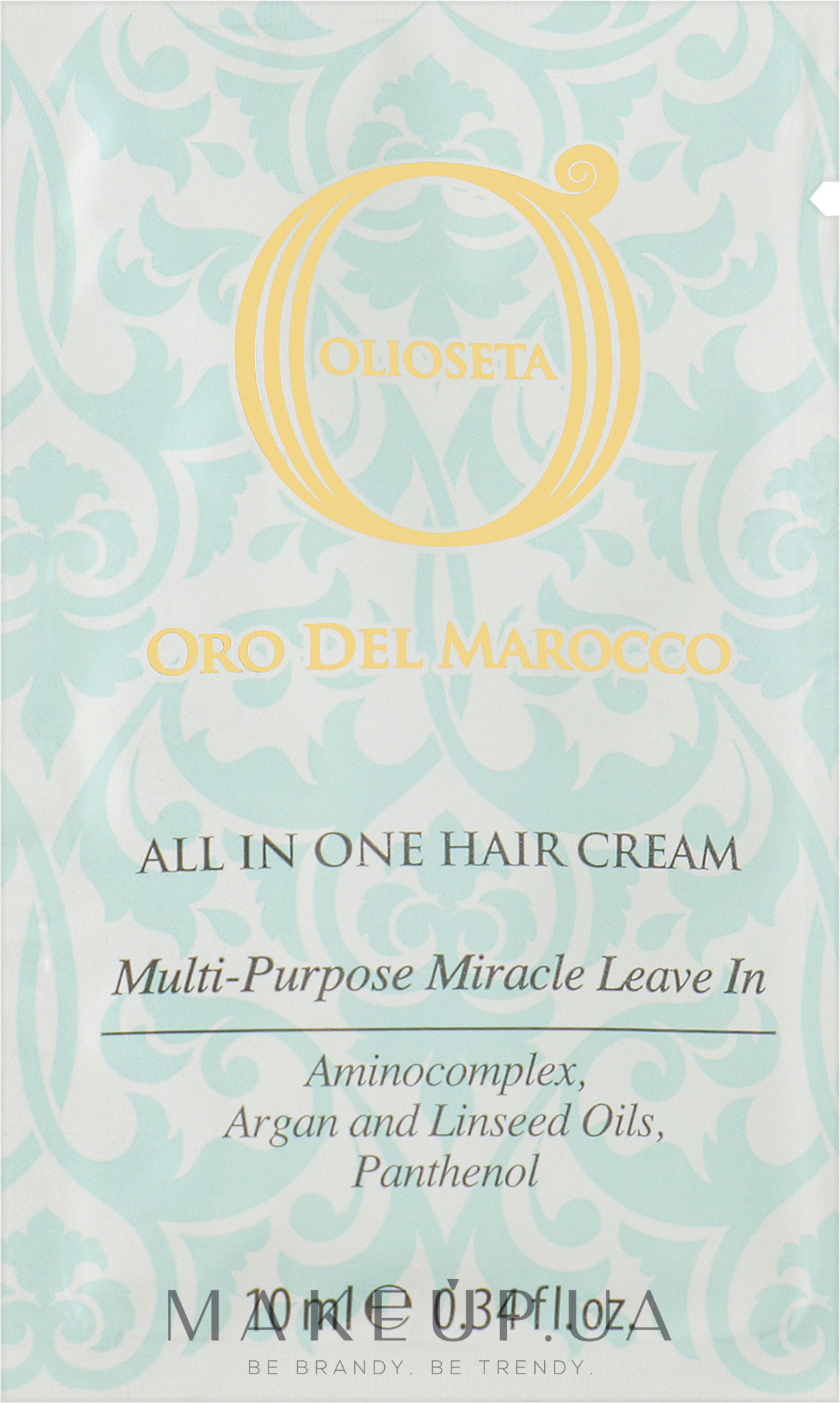 Barex Italiana Olioseta Oro Del Morocco All In One Hair Cream (пробник) -  Мультифункциональный крем для волос: купить по лучшей цене в Украине |  Makeup.ua