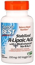 Харчова добавка "R-ліпоєва кислота" - Doctor's Best R-Lipoic Acid 200 Mg — фото N1
