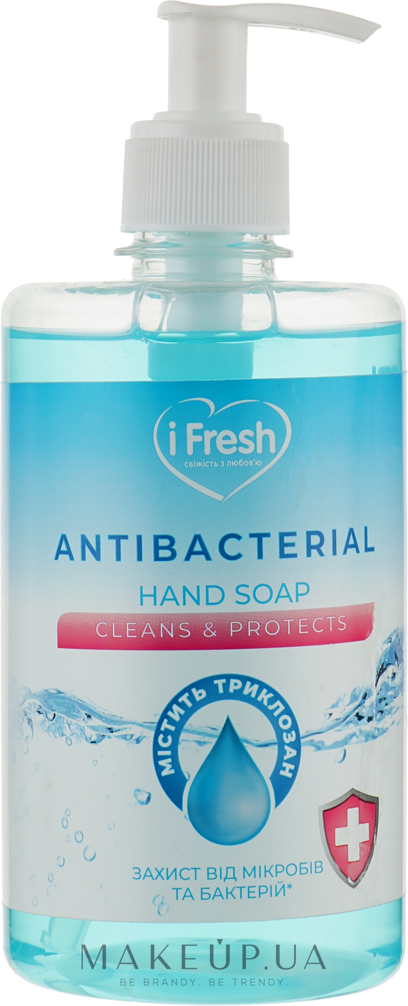 Жидкое антибактериальное мыло для рук с триклозаном - iFresh — фото 500ml