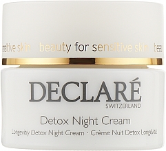 Духи, Парфюмерия, косметика Ночной крем для омоложения кожи - Declare Detox Night Cream For Sensitive Skin