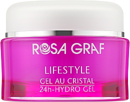 Кришталевий крем-гель для контуру очей з вітаміном А - Rosa Graf Lifestyle 24h-Hydro Gel — фото N1