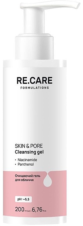 Очищающий гель для лица - Re.Care Skin & Pore Cleansing Gel