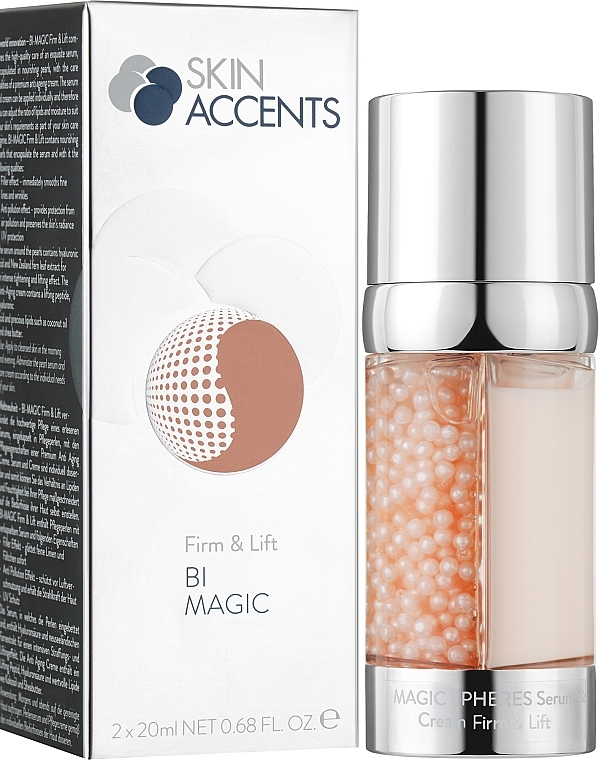 Сироватка емульсійна 2 в 1 з перлинками "Зміцнення і ліфтинг" - Inspira:cosmetics Skin Accents Firm & Lift Bi – Magic — фото N2