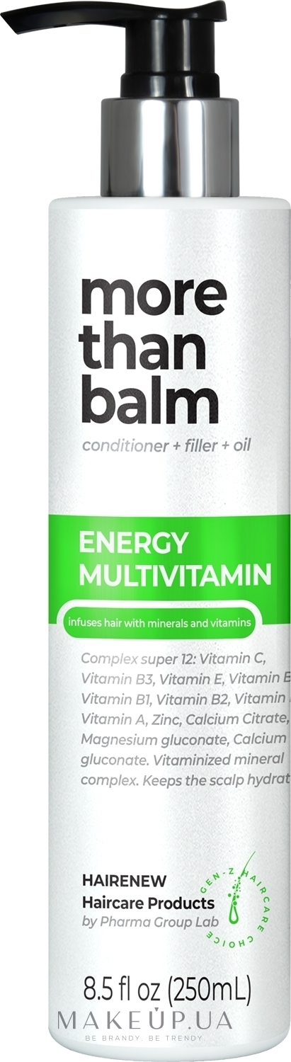 Бальзам для волосся "Енергія мультивітамінів" - Hairenew Energy Multivitamin Balm Hair — фото 250ml