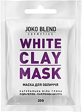 Парфумерія, косметика УЦІНКА! Біла глиняна маска для обличчя - Joko Blend White Clay Mask *