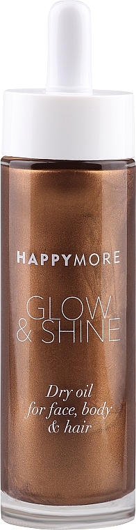 Сухое масло для сияния кожи - Happymore Glow & Shine Dry Oil — фото N1