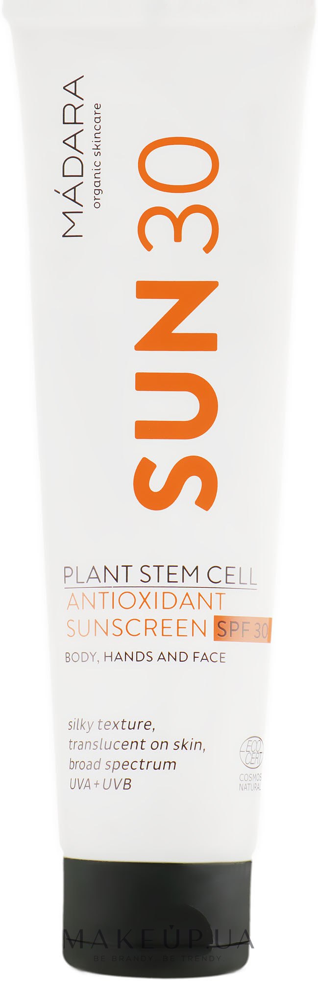 Солнцезащитный крем для тела - Madara Cosmetics Antioxidant Sunscreen SPF 30 — фото 100ml