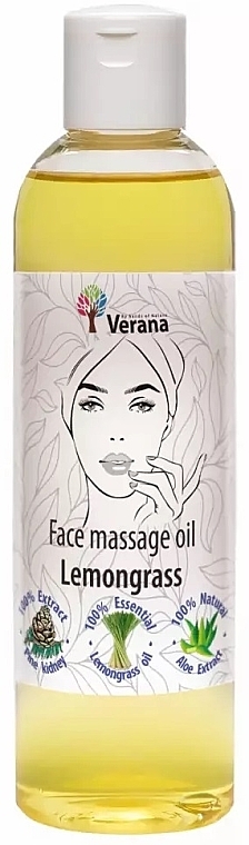 Массажное масло для лица "Лемонграсс" - Verana Face Massage Oil Lemongrass — фото N2