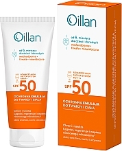 Солнцезащитная эмульсия для лица и тела - Oillan Sun Spf50+ — фото N2