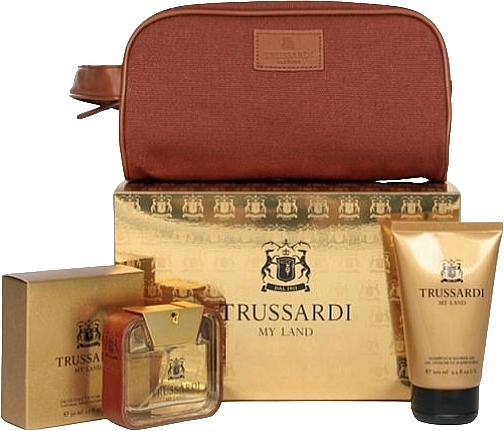 Trussardi My Land - Набір (edt/100ml + sh/g/100ml + bag) — фото N1