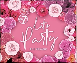 Духи, Парфюмерия, косметика Палетка теней - W7 Let's Party With Vickaboo Pressed Pigment Palette