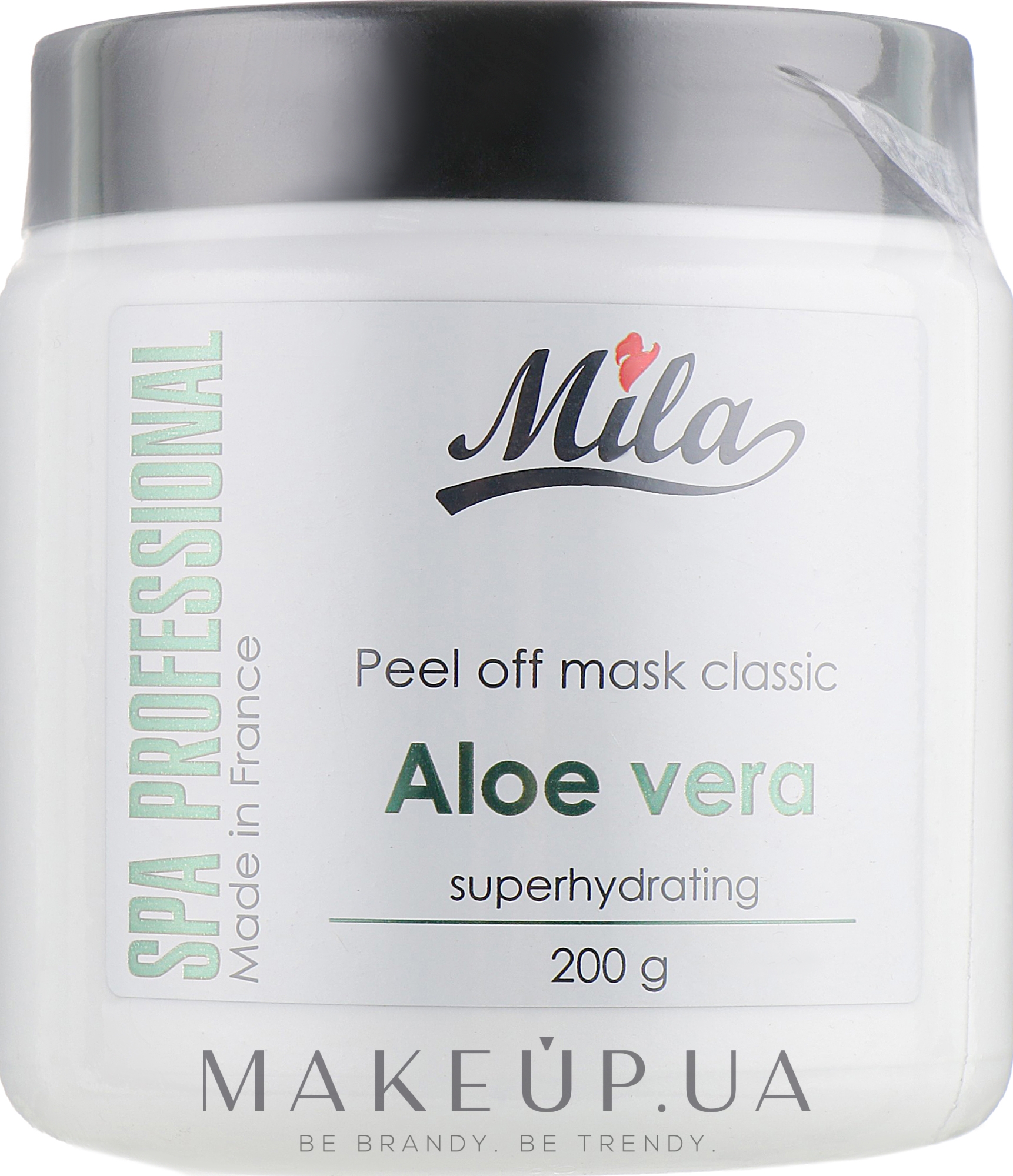 Маска альгинатная классическая порошковая "Алоэ" - Mila Superhydrating Peel Off Mask Aloe Vera  — фото 200g