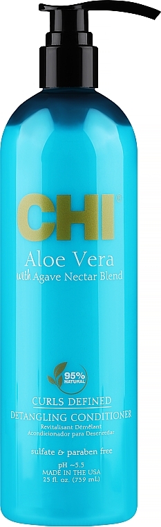 Кондиціонер для розплутування волосся "Алое вера" - CHI Aloe Vera Detangling Conditioner — фото N5