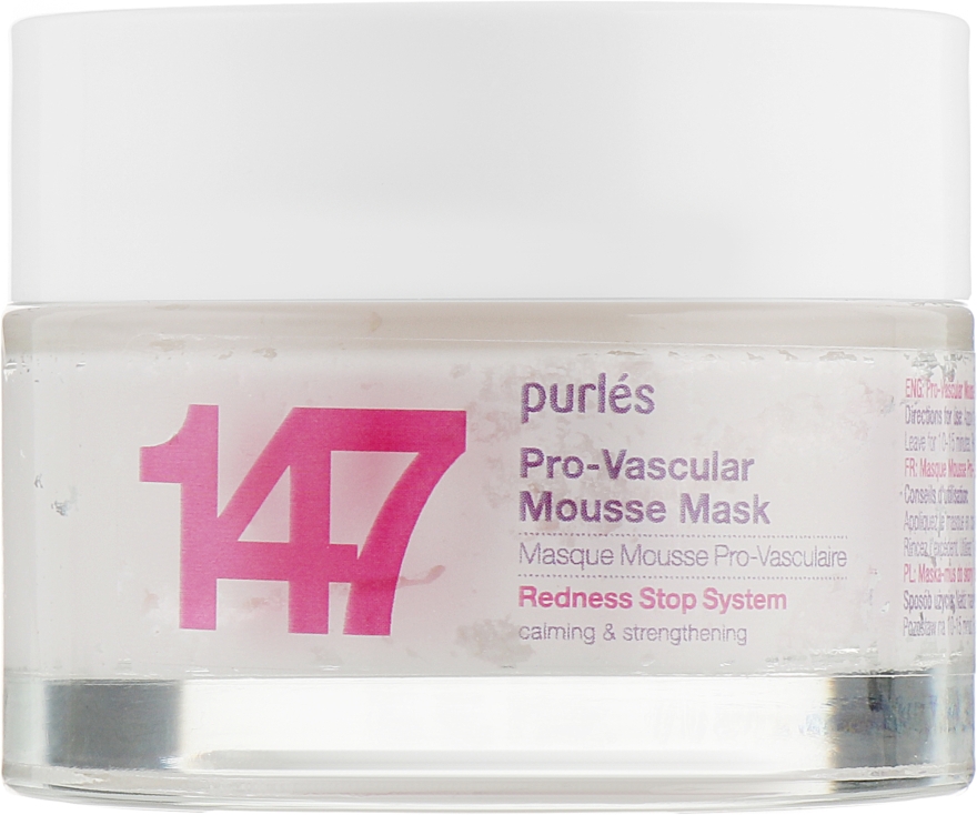 Pro-сосудистая маска-мусс - Purles Redness Stop System Pro-Vascular Mousse Mask 147 — фото N1