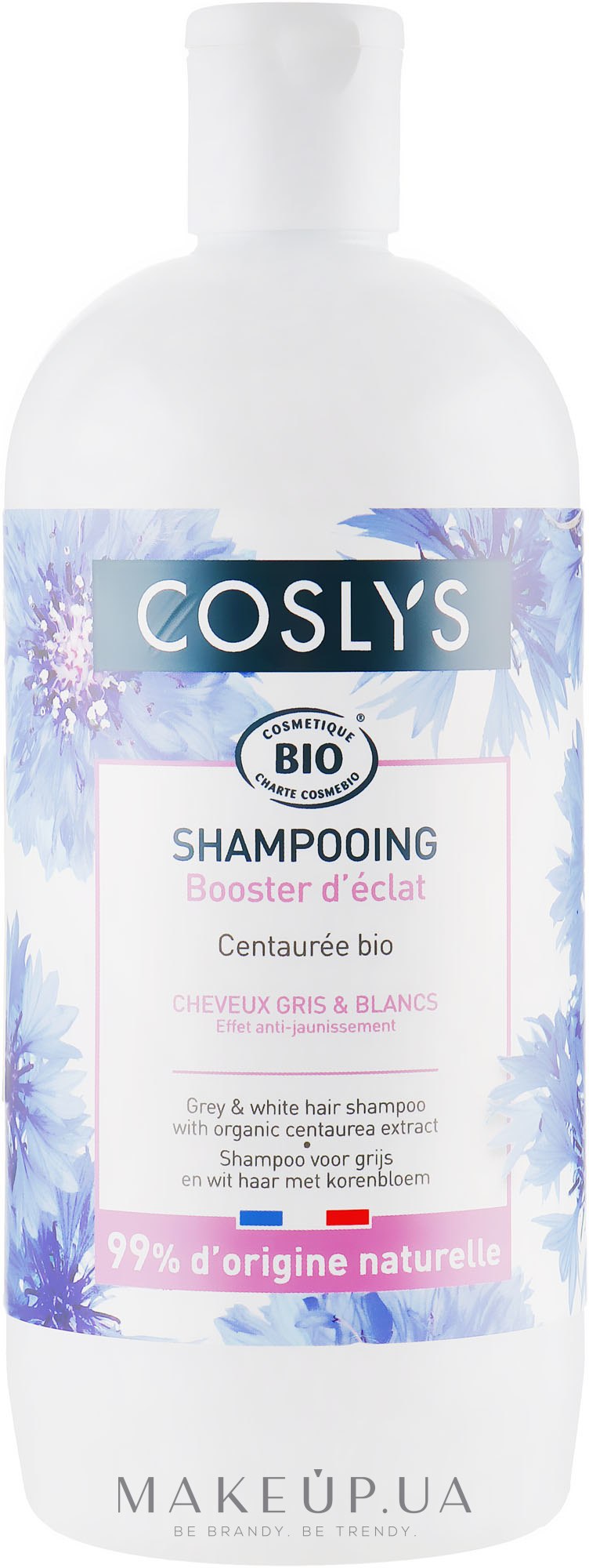 Шампунь для сивого волосся з екстрактом волошки - Coslys Shampoo — фото 500ml