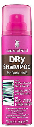 Сухий шампунь для темного волосся - Lee Stafford Poker Straight Dry Shampoo Dark — фото N3