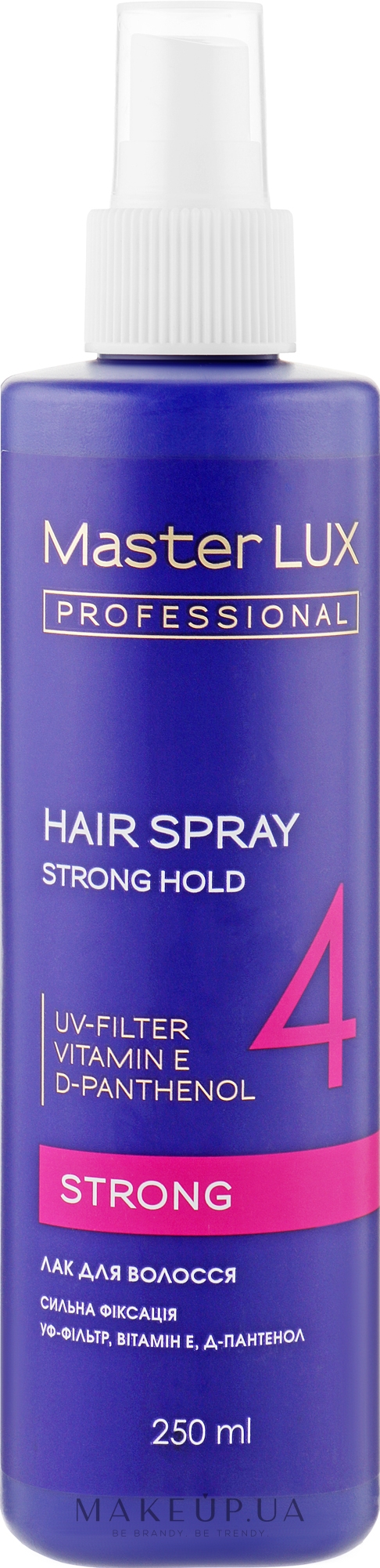 Лак для волосся сильної фіксації - Master LUX Professional Strong Hair Spray — фото 250ml