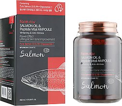 Сыворотка с лососевым маслом и пептидами - FarmStay Salmon Oil & Peptide Vital Ampoule — фото N1