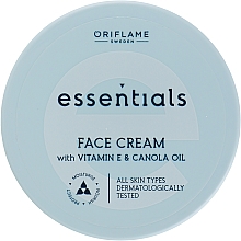 Духи, Парфюмерия, косметика Увлажняющий крем для лица - Oriflame Essentials Face Cream With Vitamine E And Canola Oil