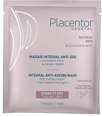 Антивікова маска для обличчя - Placentor Vegetal Integral Anti-Ageing Mask — фото N1
