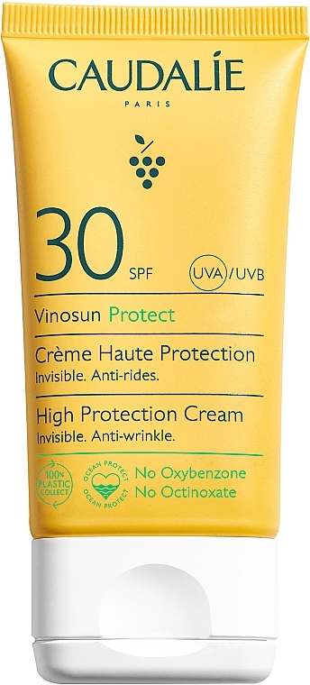 Сонцезахисний крем з SPF30 - Caudalie Vinosun High Protection Cream SPF30 — фото N1