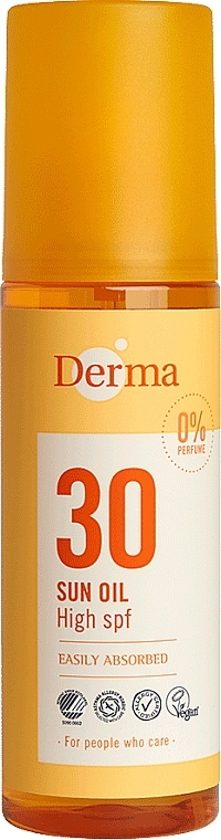 Солнцезащитное масло для тела - Derma Sun Sun Oil SPF30 High