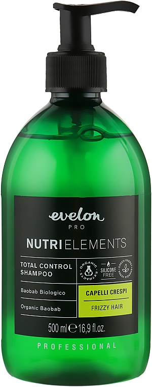 Шампунь для волосся - Parisienne Italia Evelon Pro Nutri Elements Total Control Shampoo Organic Baobab