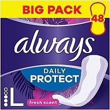 Парфумерія, косметика Щоденні прокладки, 48 шт - Always Daily Protect Fresh Scent Long