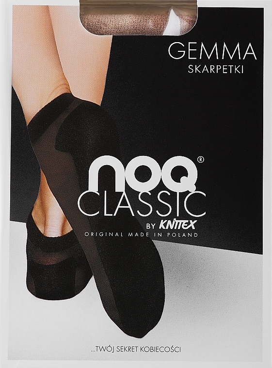 Носки женские c усиленной подошвой "Gemma", 20 Den, visone - Knittex — фото N1