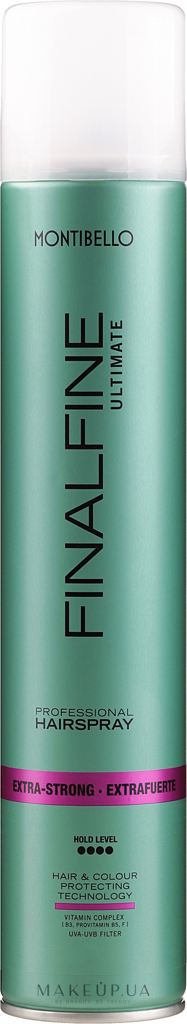 Фіксувальний лак для волосся - Montibello Finalfine Ultimate Extra-Strong Hairspray — фото 500ml