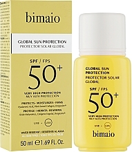Солнцезащитный крем с SPF 5O+ для лица - Bimaio Global Sun Protection  — фото N2