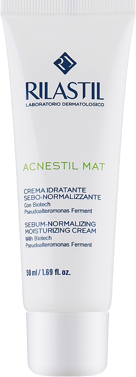 Успокаивающий крем для кожи склонной к акне с матирующим действием - Rilastil Acnestil Mat Crema