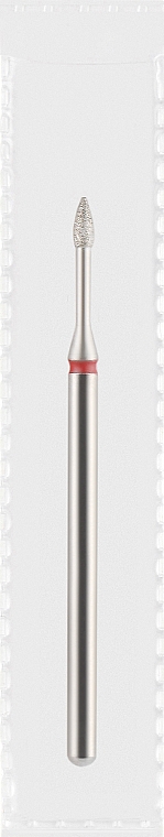 Фреза алмазная красная "Оливка конусная", диаметр 1,6 мм, длина 3 мм - Divia DF008-16-R